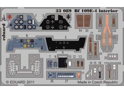 Bf 109E-4 interior S. A. 1/32 - Dragon - image 1