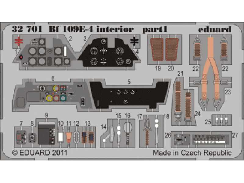 Bf 109E-4 interior S. A. 1/32 - Dragon - image 1