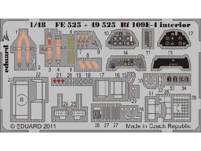 Bf 109E-4 interior S. A. 1/48 - Airfix - - image 1