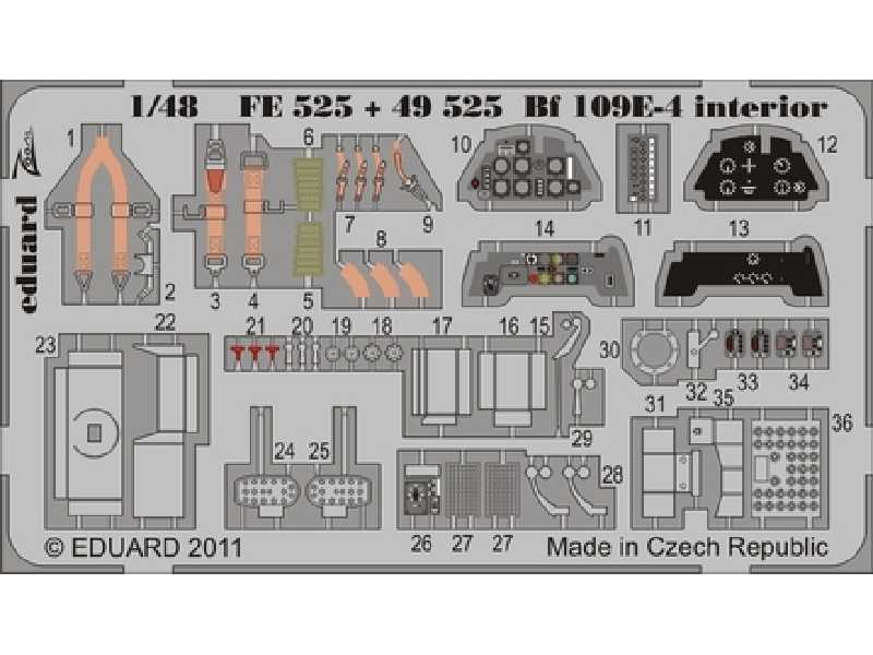 Bf 109E-4 interior S. A. 1/48 - Airfix - - image 1