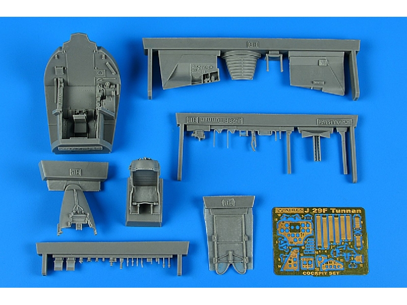 SAAB J 29 Tunnan cockpit set - image 1