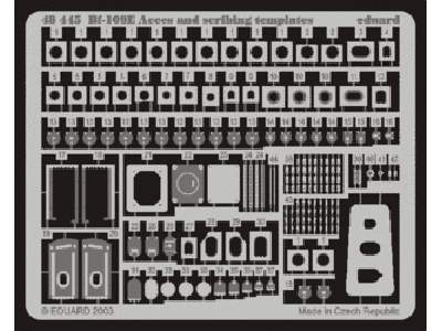 Bf 109E access and scribing templates 1/48 - Tamiya - image 1