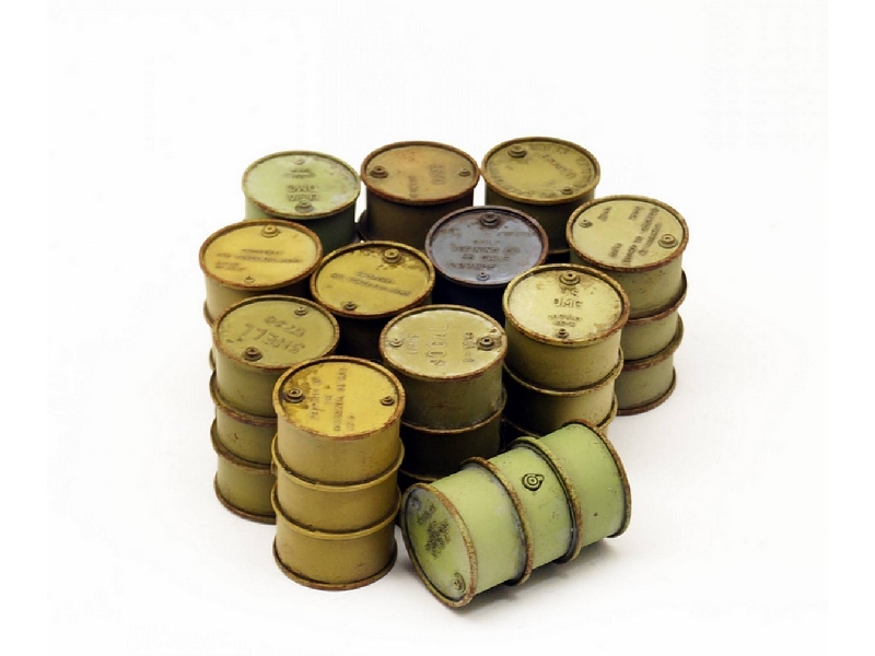 Wwi Allied Fuel Drums (12pcs) - image 1