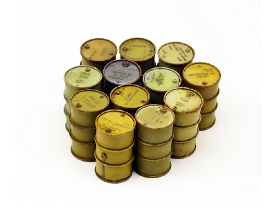 Wwi Allied Fuel Drums (12pcs) - image 3