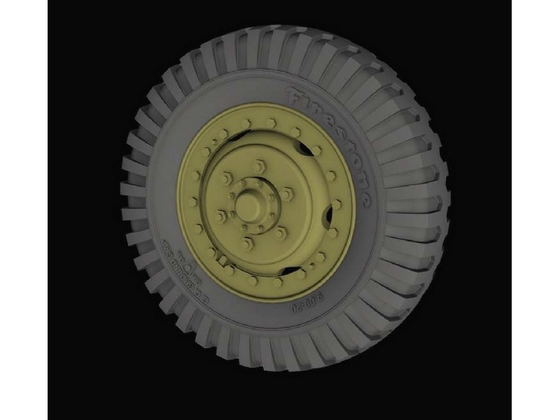 Front Road Wheels For M3 "half Track" (Firestone) - image 1