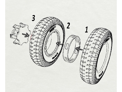 Lancia 3ro Road Wheels (Libia Crosscountry Pattern) - image 4