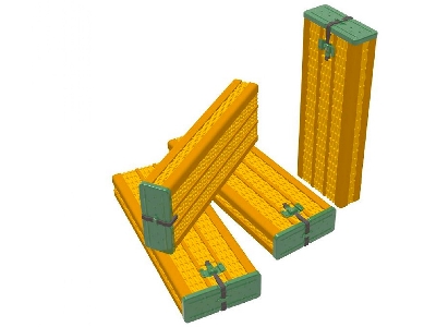 Willow Ammo Containers For 88mm Flak/Kwk36 Early Pattern (6pcs) - image 1