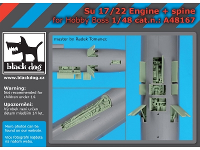 Su 17/22 Engine + Spine For Hobby Boss - image 1