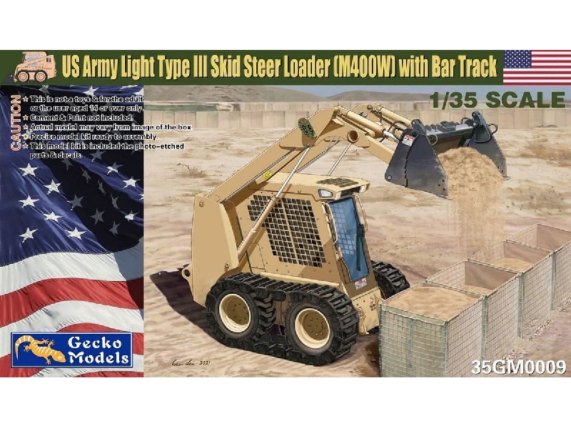 Us Army Light Type Iii Skid Steer Loader (M400w) With Bar Track - image 1