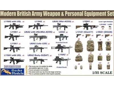 British Army Weapon & Personal Equipment Set - image 1