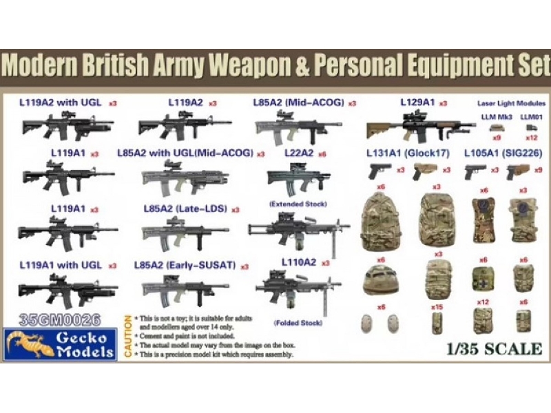 British Army Weapon & Personal Equipment Set - image 1