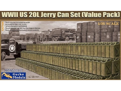 Wwii Us 20l Jerry Can Set Value Pack - image 1