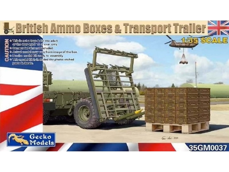 British Ammo Boxes & Transport Trailer - image 1