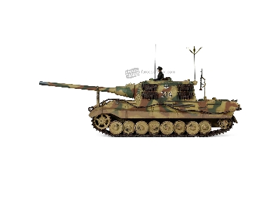 German Sd.Kfz.186 Panzerjager Tiger Ausf. B Heavy Tank Jagdtiger, Porsche Suspension - image 5