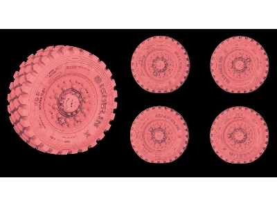 3D Printing Wheel Set-sagged For JLTV - image 2