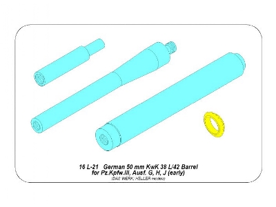 German barrel 50mm KwK 38L/42 forPz.Kpfw.IIIAusf.G,H,J (early) - image 16