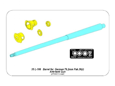 Barrel  for German 76,2mm Pak 36(r) Anti-tank Gun - image 12