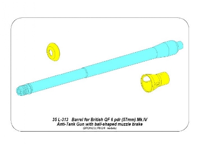 Barrel for 6 pdr Mk.IV (57mm) A/T Gun with ball muzzle brake - image 15