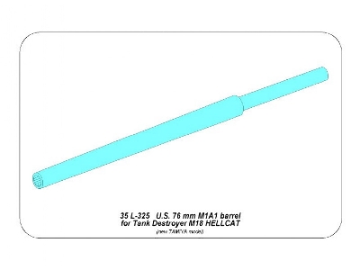 76mm M1A1 Barrel for M18 Helcat U.S. Tank Destroyer - image 11
