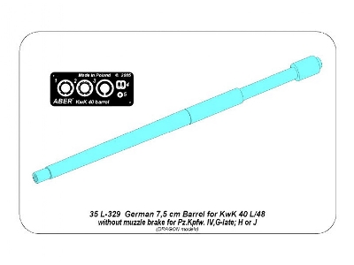 Germ.75mm KwK 40 L/48 barrel  for Pz IVG late, H, J without muzzle brake - image 9