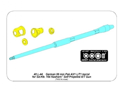 German 88mm Pak 43/1 L/71 barrel for Sd.Kfz.164 "Nashorn" - image 9