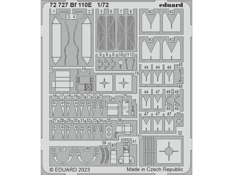 Bf 110E 1/72 - EDUARD - image 1