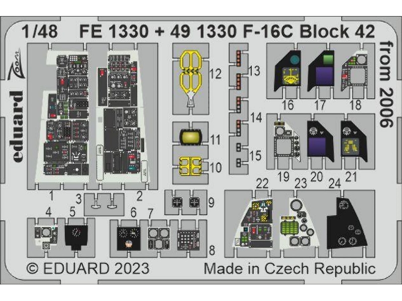 F-16C Block 42 from 2006 1/48 - KINETIC MODEL - image 1