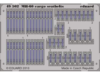 MH-60 cargo seatbelts 1/48 - Italeri - image 1