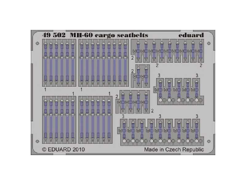 MH-60 cargo seatbelts 1/48 - Italeri - image 1