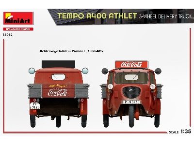 Tempo A400 Athlet 3-wheel Delivery Truck - image 15