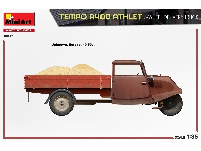 Tempo A400 Athlet 3-wheel Delivery Truck - image 18