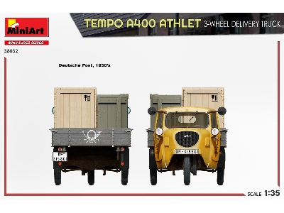 Tempo A400 Athlet 3-wheel Delivery Truck - image 21