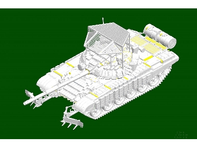 Russian T-72b1 With Ktm-6 & Grating Armour - image 3