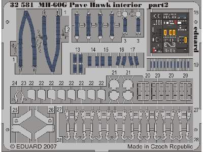 MH-60G interior 1/35 - Academy Minicraft - image 3