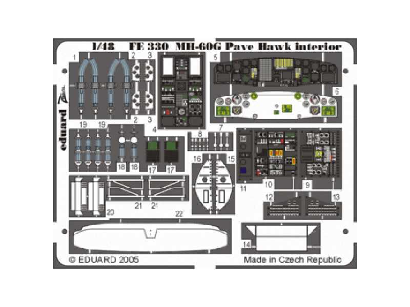 MH-60G interior 1/48 - Italeri - - image 1