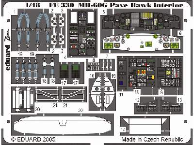 MH-60G interior 1/48 - Italeri - image 2