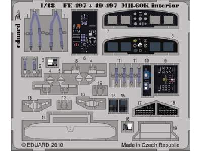 MH-60K interior S. A. 1/48 - Italeri - - image 1