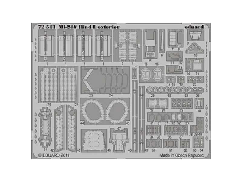 Mi-24V Hind E exterior 1/72 - Zvezda - image 1