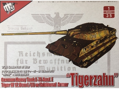 Fist Of War German Heavy Tank E-75 Ausf. E Tiger Iii 12.8cm L/55 W/Additional Armor Tigerzahn - image 1