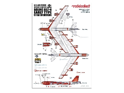 B-52h Early Type U.S.A.F Stratofortress Strategic Bomber Limited Edition - image 14