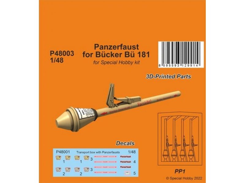 Panzerfaust For Bücker Bü 181 (For Special Hobby Kit) - image 1