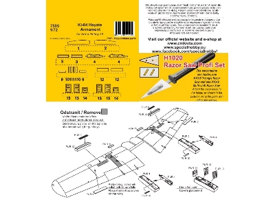 Ki-84 Hayate Armament (For Arma Hobby Kit) - image 2