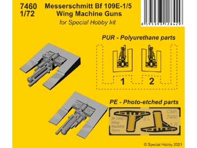 Messerschmitt Bf 109e-1/5 Wing Machine Guns - image 2