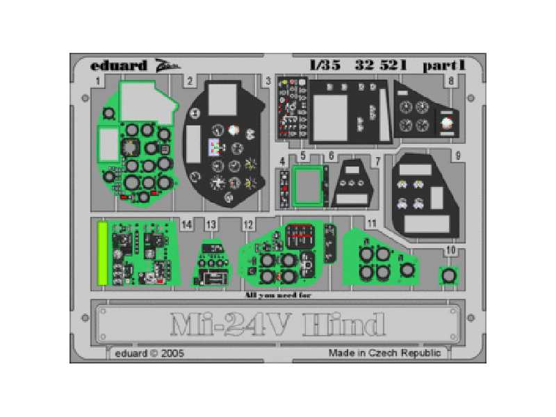 Mi-24V Hind interior 1/35 - Trumpeter - image 1