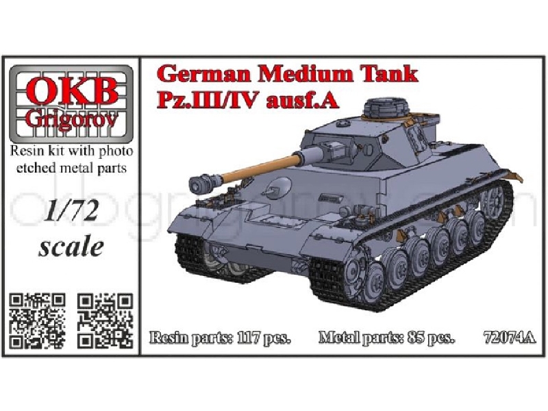 German Medium Tank Pz.Iii/Iv, Ausf.A Refreshed Master - image 1
