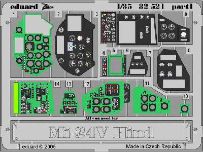 Mi-24V Hind interior 1/35 - Trumpeter - image 2