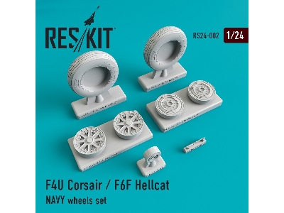 F4u Corsair / F6f Hellcat Navy Wheels Set - image 1