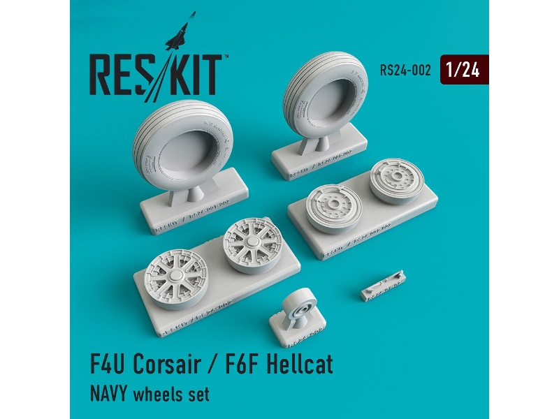 F4u Corsair / F6f Hellcat Navy Wheels Set - image 1