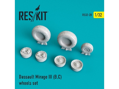 Mirage Iii (B,c) Wheels Set - image 1