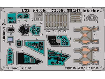 Mi-24V Hind interior S. A. 1/72 - Hobby Boss - image 1